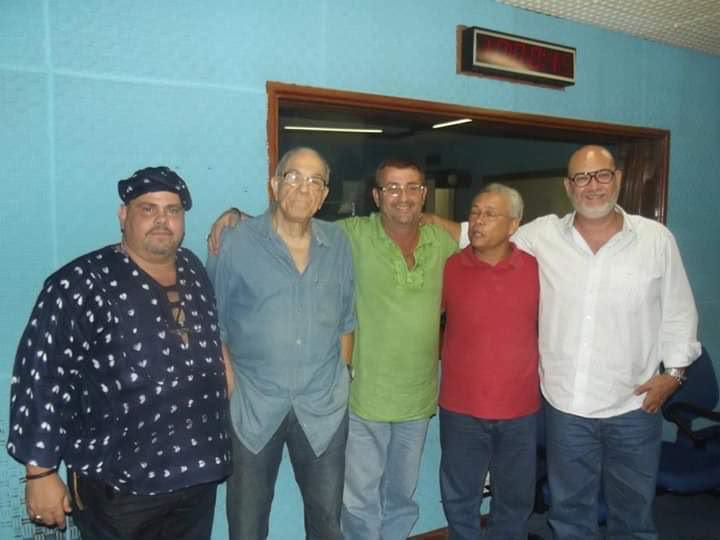 Da esquerda para a direita: Arrundeji, José Beniste, Renato de Obaluayê, Nelson Tomeje e Márcio de Jagun